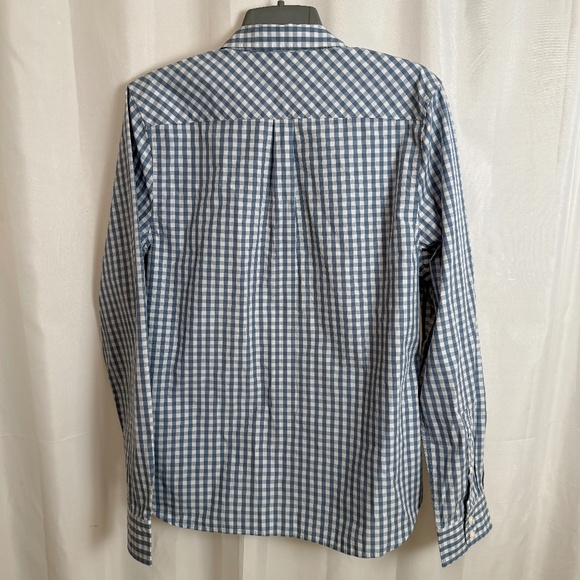 UNTUCKit NWT Women’s Blue White Gingham Button-Down Shirt, Size 12 100% Cotton - Picture 5 of 9